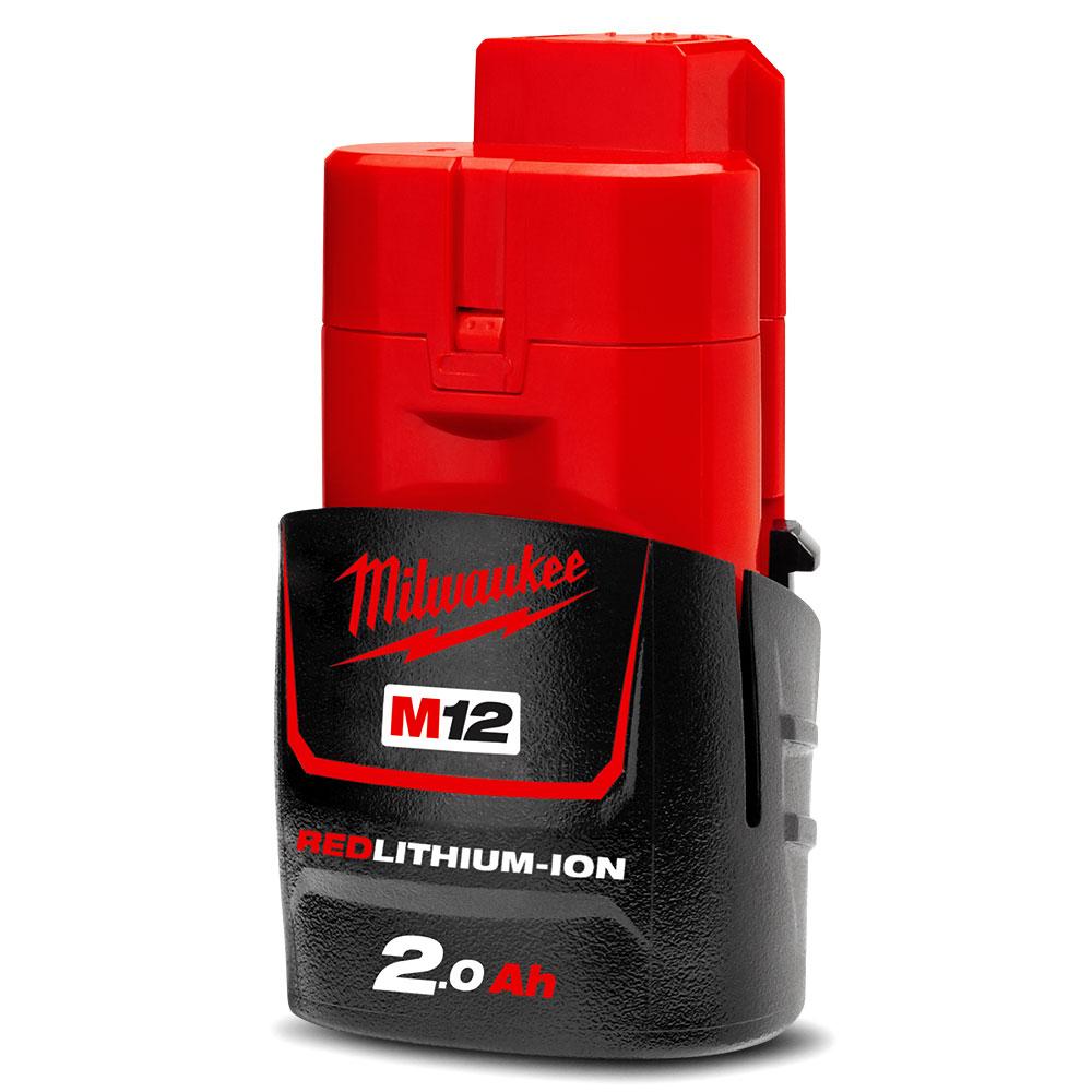Milwaukee M12B2 12V 2.0Ah REDLITHIUM Battery