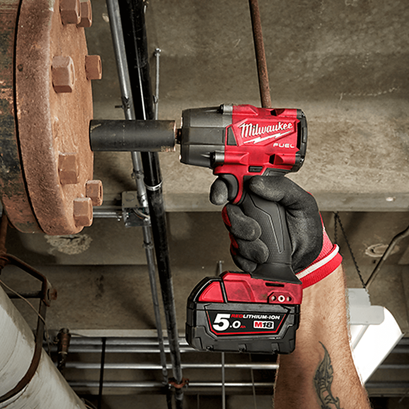 Milwaukee M18 FUEL 1/2in Mid-Torque Impact Wrench with Friction Ring (Tool Only)