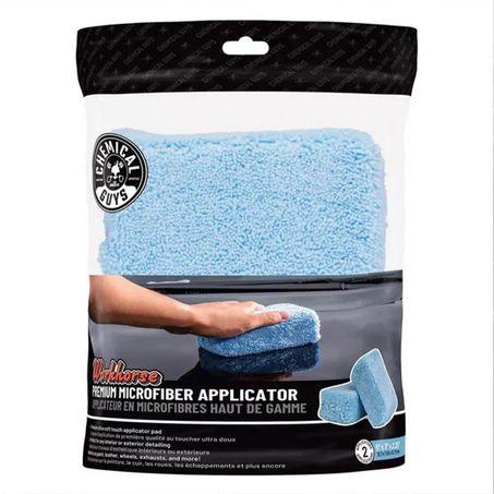 Chemical Guys Premium Grade Blue Microfiber Applicators 2-Pack — MIC_292_02