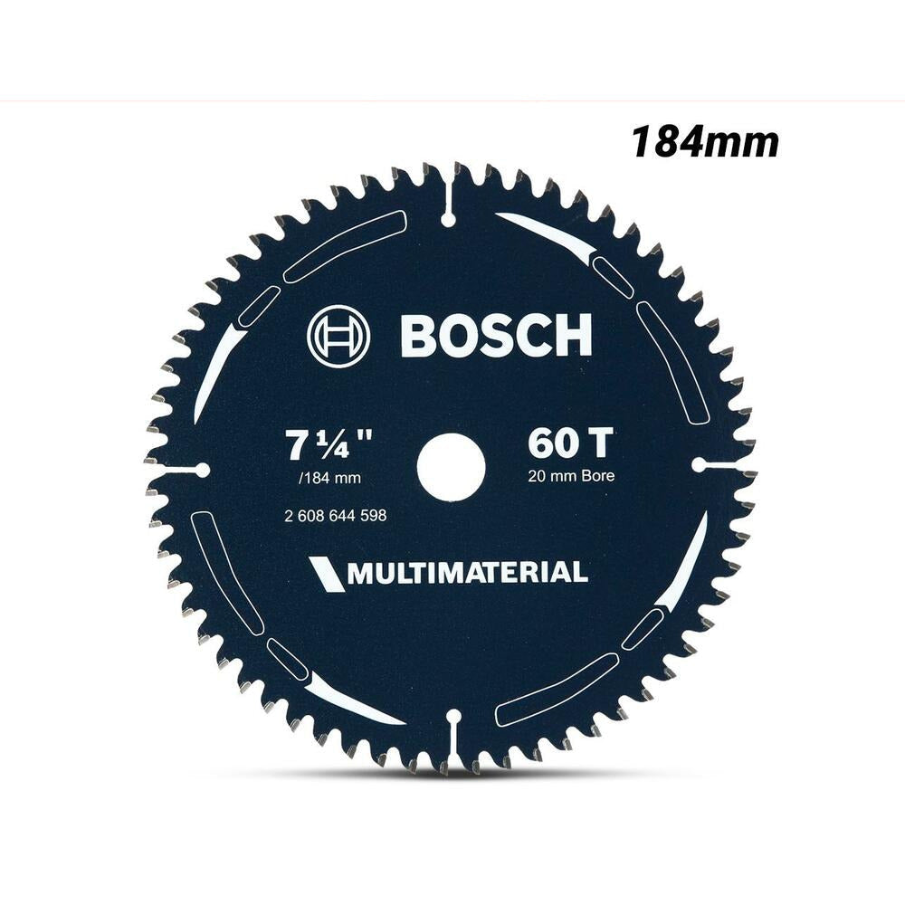Bosch MM H 184X20-60 (2.608.644.598) EXPERT 184mm (7-1/4") 60T Multi-Material Circular Saw Blade
