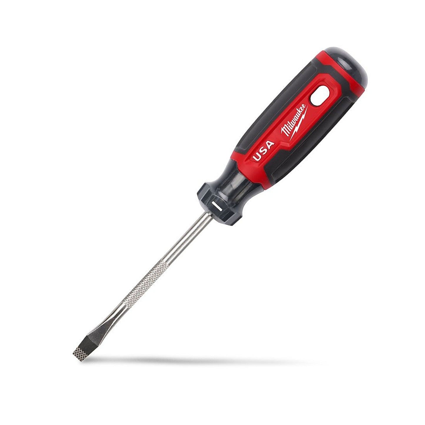 Milwaukee USA Made Cushion Grip Slotted 1/4in x 101mm Screwdriver MT206