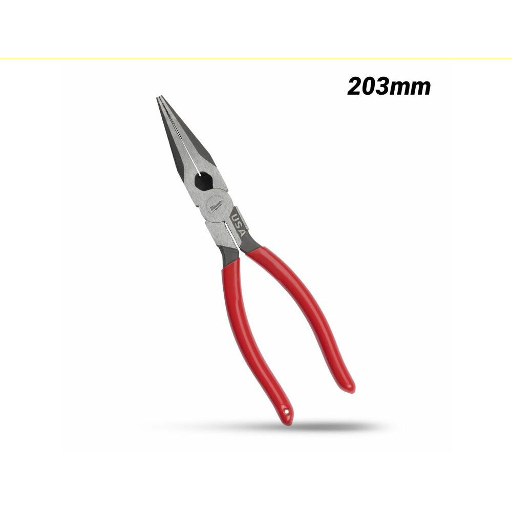 Milwaukee MT505 203mm (8") Long Nose Pliers - MADE IN USA