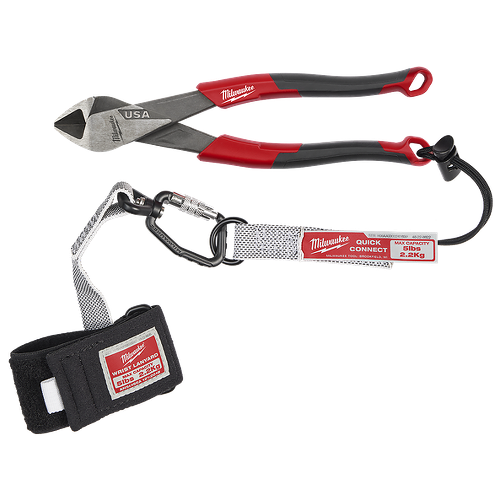Milwaukee USA Made Comfort Grip 203mm (8in) Diagonal Pliers