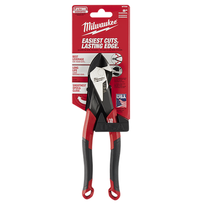 Milwaukee USA Made Comfort Grip 203mm (8in) Diagonal Pliers