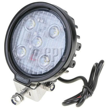MaxiTrac 5-LED Round Work Light 25W 1600 Lumens 12/24V