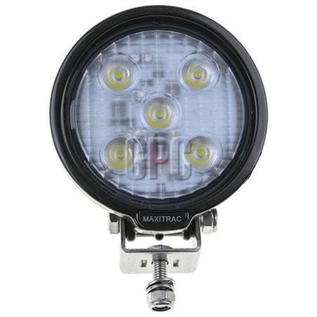 MaxiTrac 5-LED Round Work Light 25W 1600 Lumens 12/24V