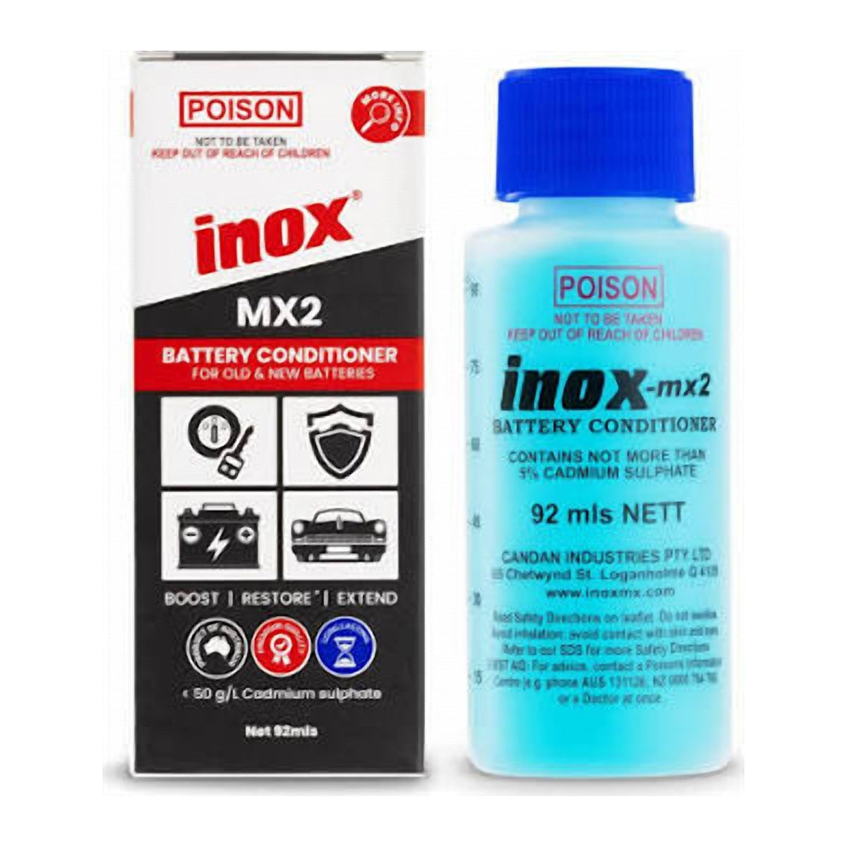 Inox MX2 Battery Conditioner 92ml Lead Acid Battery Treatment MX2-92