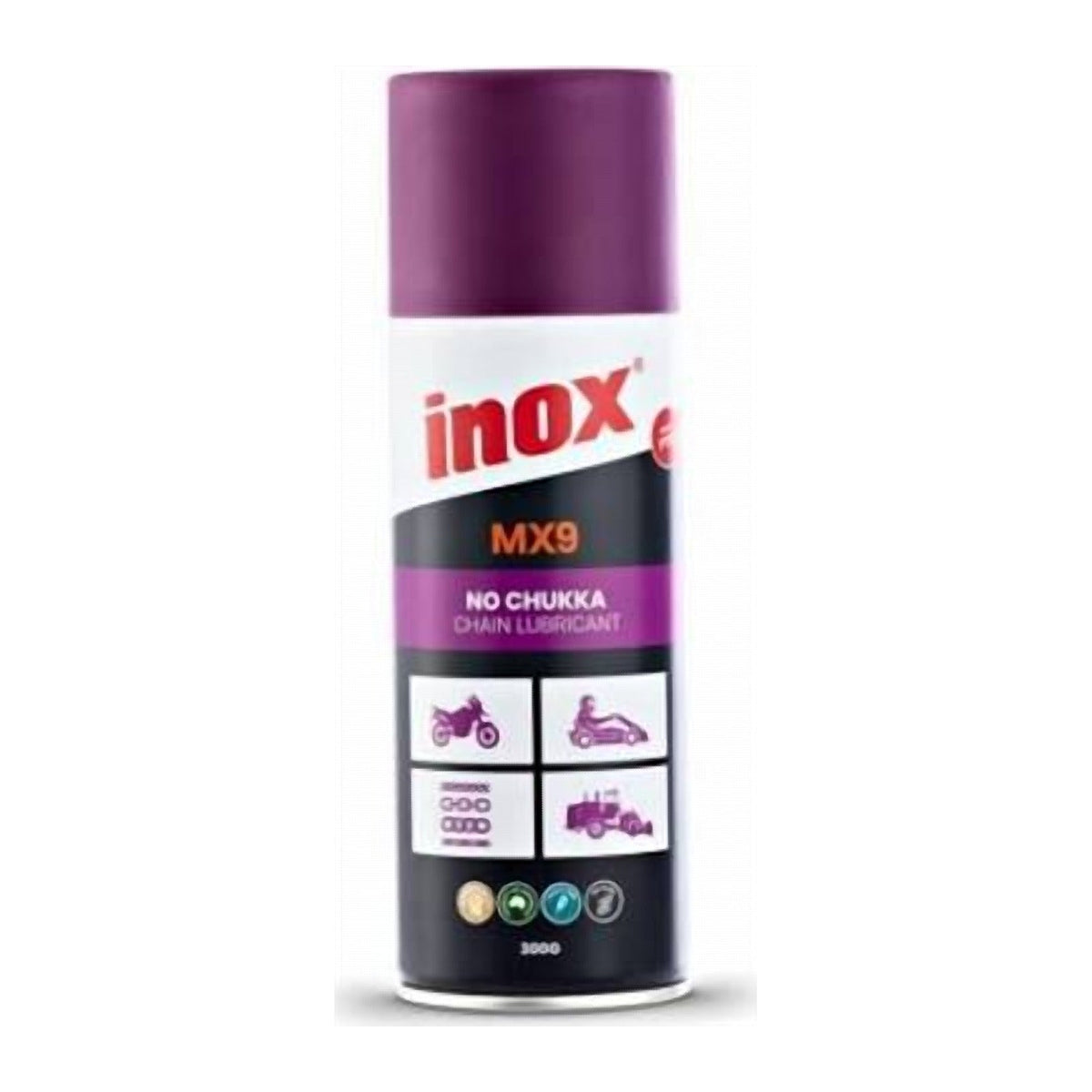 Inox MX9 No Chukka Chain Lube PTFE 300g Aerosol MX9-300