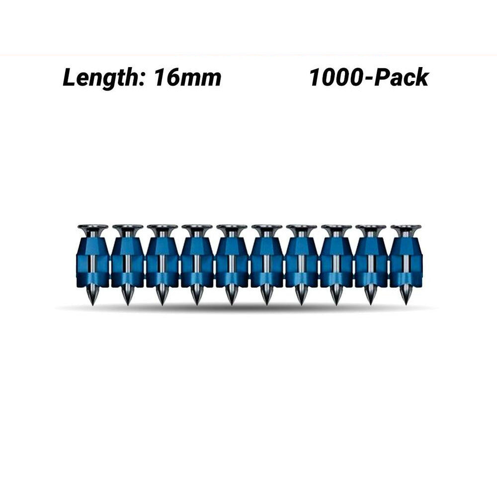 Bosch NB-16 (1.600.A02.F4K) 1000-Pack 16mm Concrete Nails To Suit GNB 18V-38 Nailer