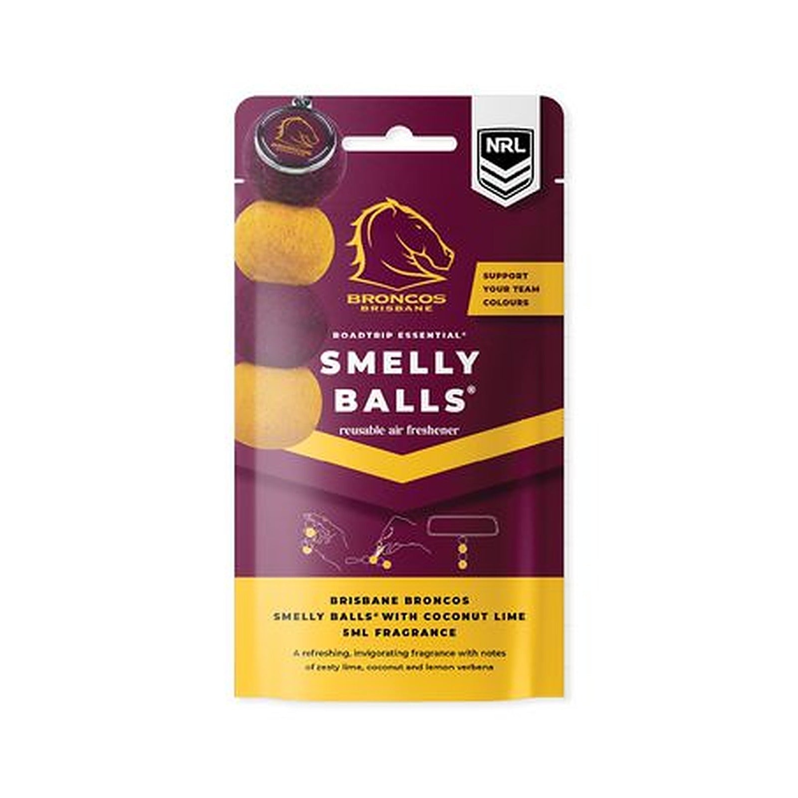 Smelly Balls Brisbane Broncos Smelly Balls Set NRL445AA