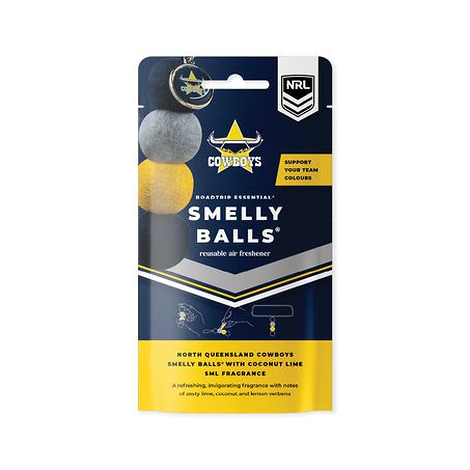 Smelly Balls North Queensland Cowboys Smelly Balls Set NRL445AC