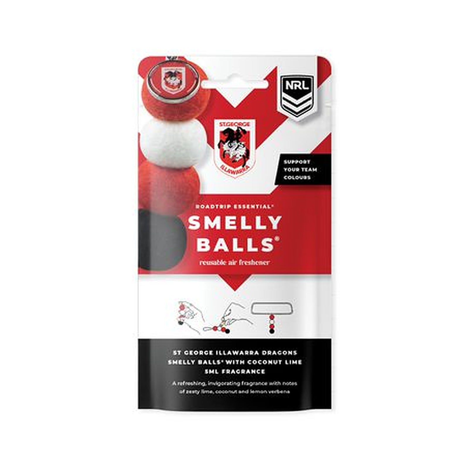 Smelly Balls St. George Illawarra Dragons Smelly Balls Set NRL445AD