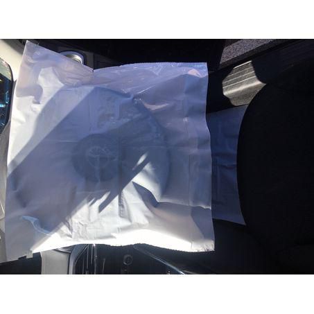 Multifit Disposable Plastic Steering Wheel Covers — 1000 per Roll, White LDPE