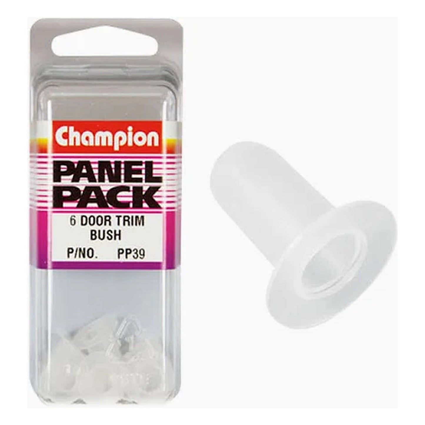 Champion Clear Door Trim Bush 7mm Width 8mm Hole