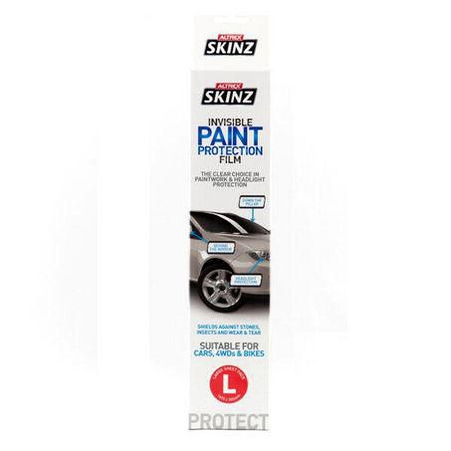Altrex Skinz Paint & Headlight Protection Film Large 1600 x 305 x 0.2mm PPL