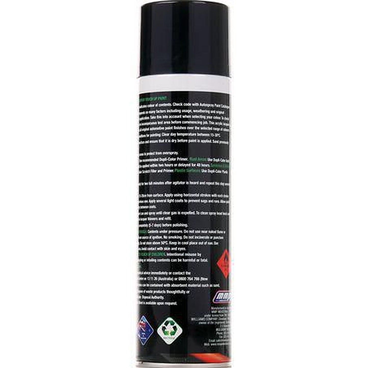 Dupli-Color Automotive Spray Paint Gloss Black 350g PS105