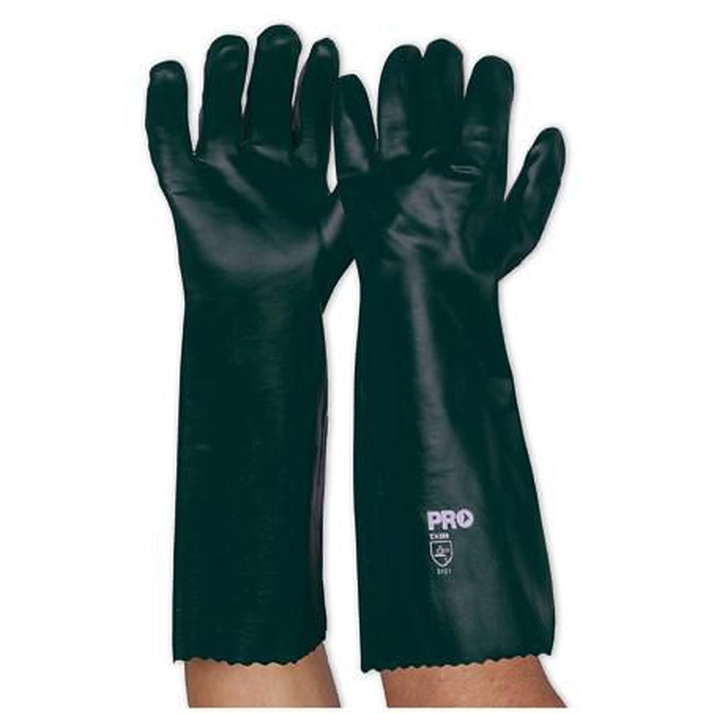 Paramount Safety Green PVC Glove 45cm Double Dipped PVC45DD