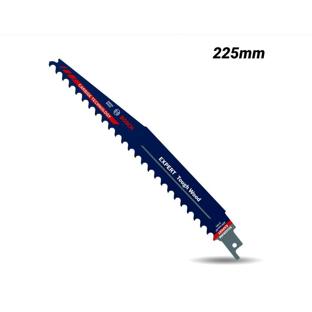 Bosch RBE-1ER S1142KHM (2.608.900.403) 225mm (9") 3TPI EXPERT Thick Tough Wood to Suit Reciprocating Saw Blade