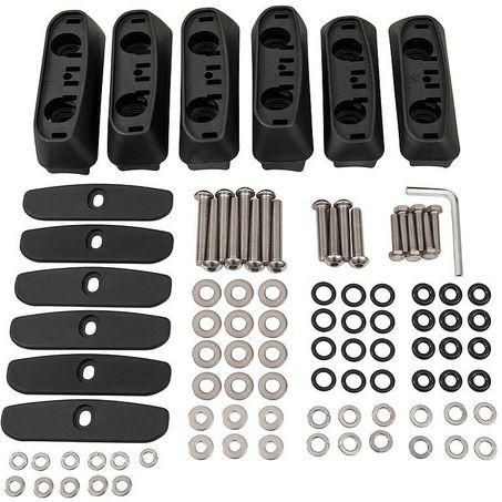 Rhino Rack Roof Rack Base Kit 6 Pack — Toyota Prado 120 Series (RCP03-BK)