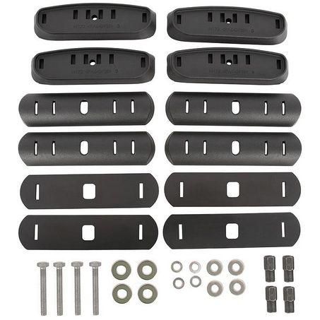Rhino Rack Roof Rack Base Kit — Generic Swivel M6 4 Pack (RCP68-BK)