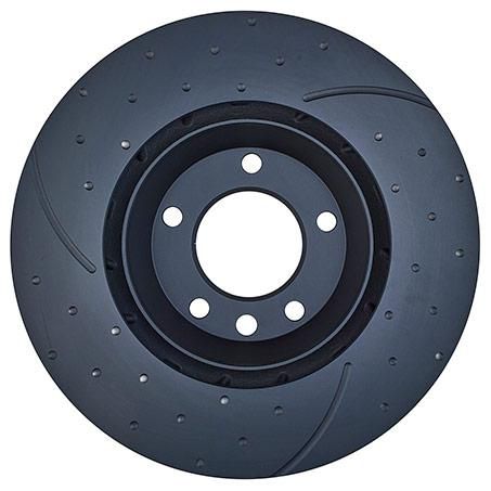 RDA Slotted & Dimpled Brake Rotor PAIR 350mm Vented (Front) - RDA7664D