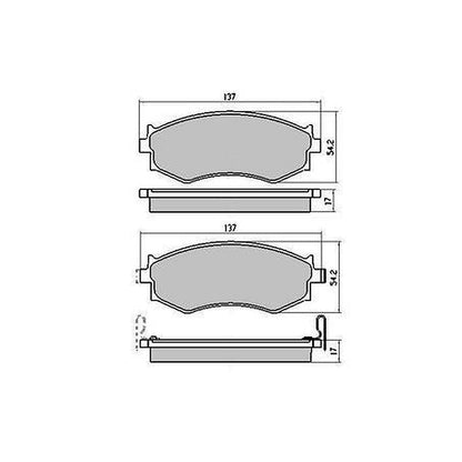 RDA GP Max General Purpose Low Metallic Brake Pad Set RDB1202