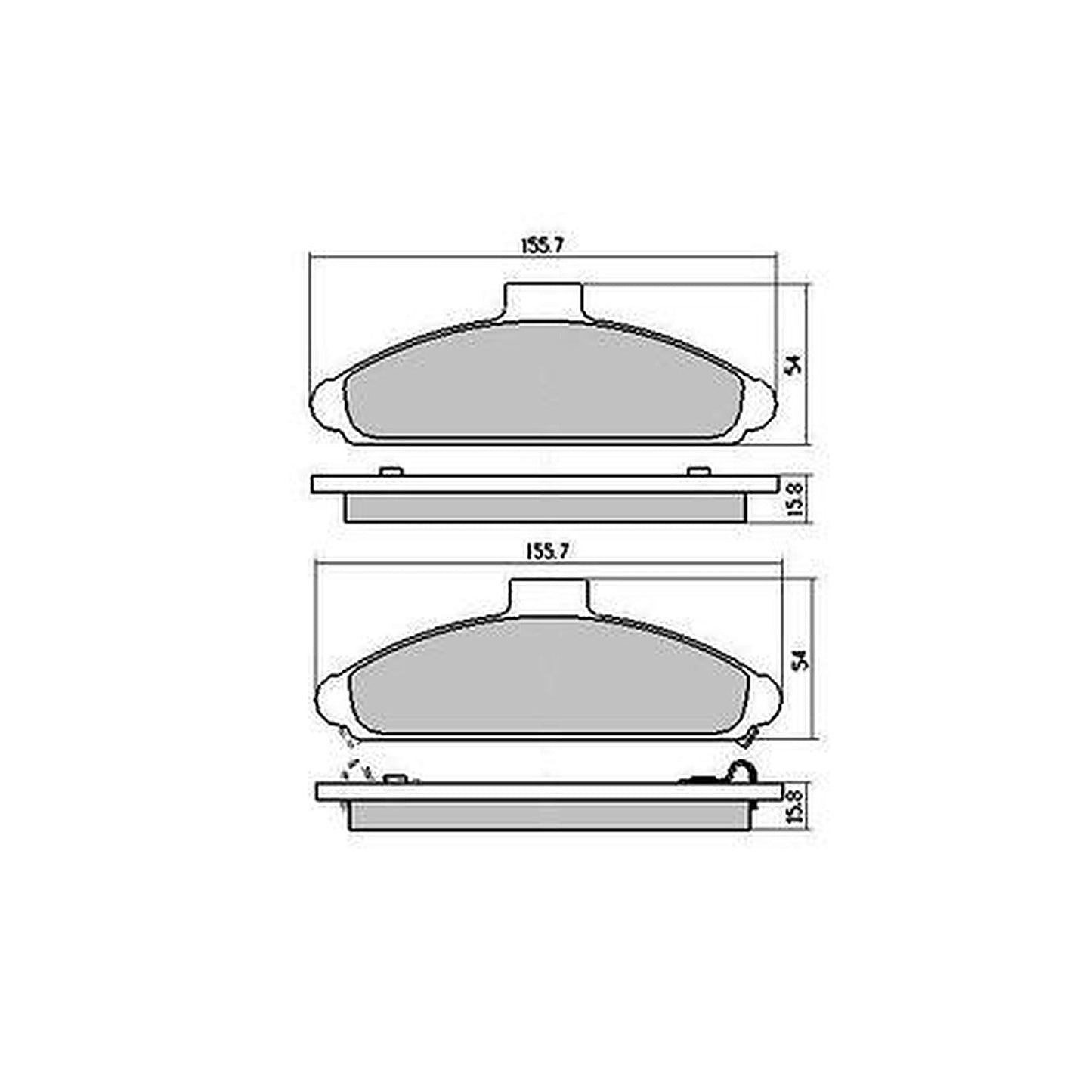 RDA GP Max General Purpose Low Metallic Brake Pad Set RDB1298