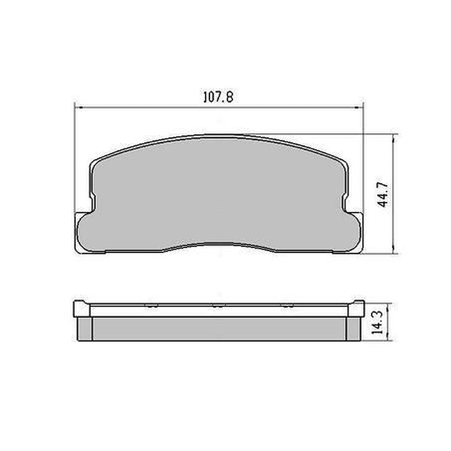 RDA GP Max General Purpose Low Metallic Brake Pad Set RDB280