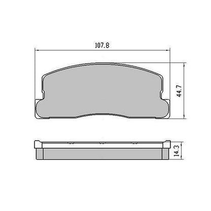 RDA GP Max General Purpose Low Metallic Brake Pad Set RDB280