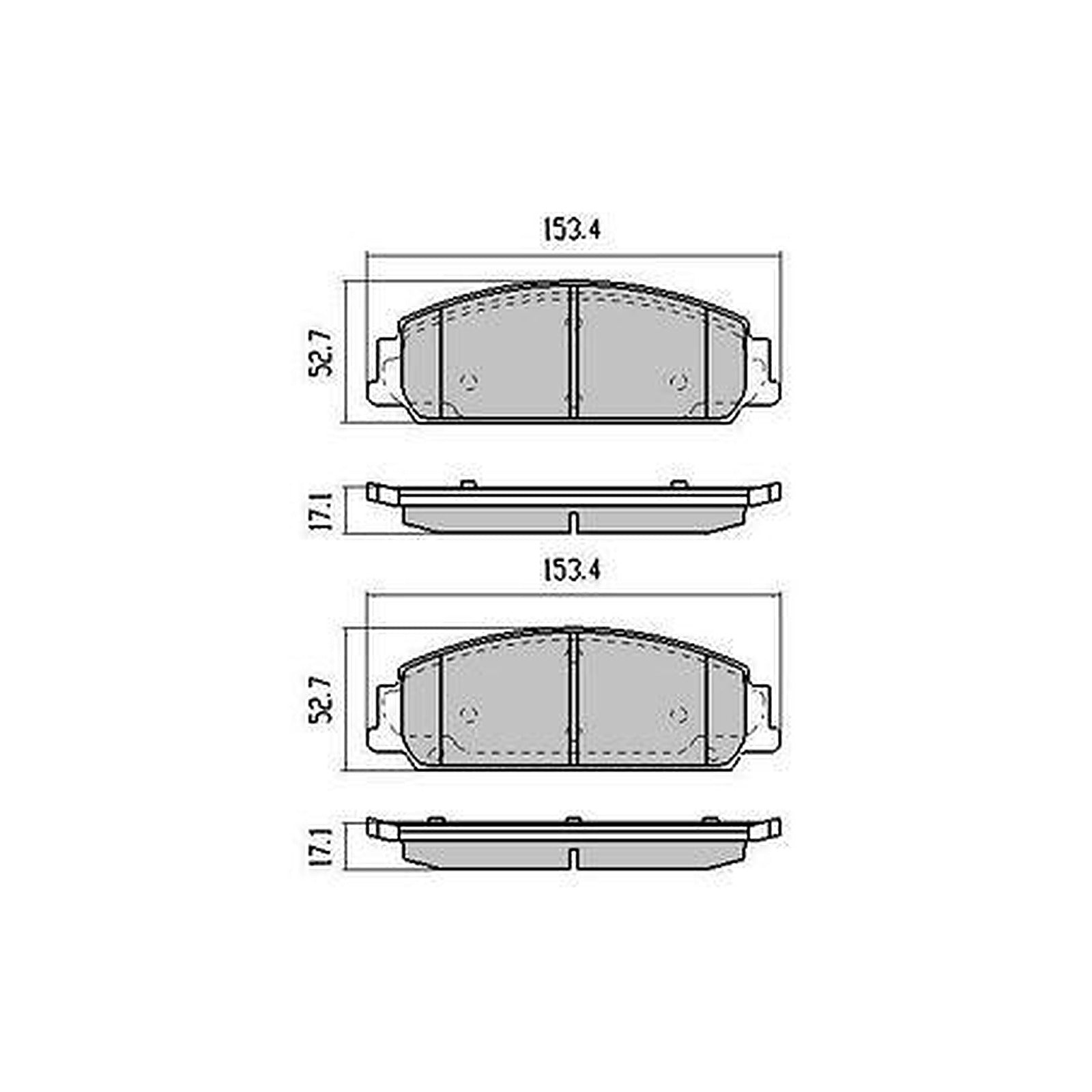 RDA Phantom Ceramic Brake Pad Set Front — Holden Commodore VE/VF RDC1949