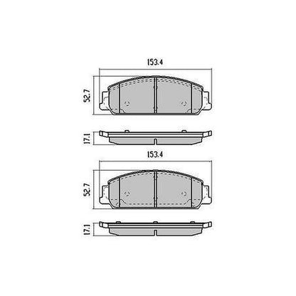RDA Phantom Ceramic Brake Pad Set Front — Holden Commodore VE/VF RDC1949