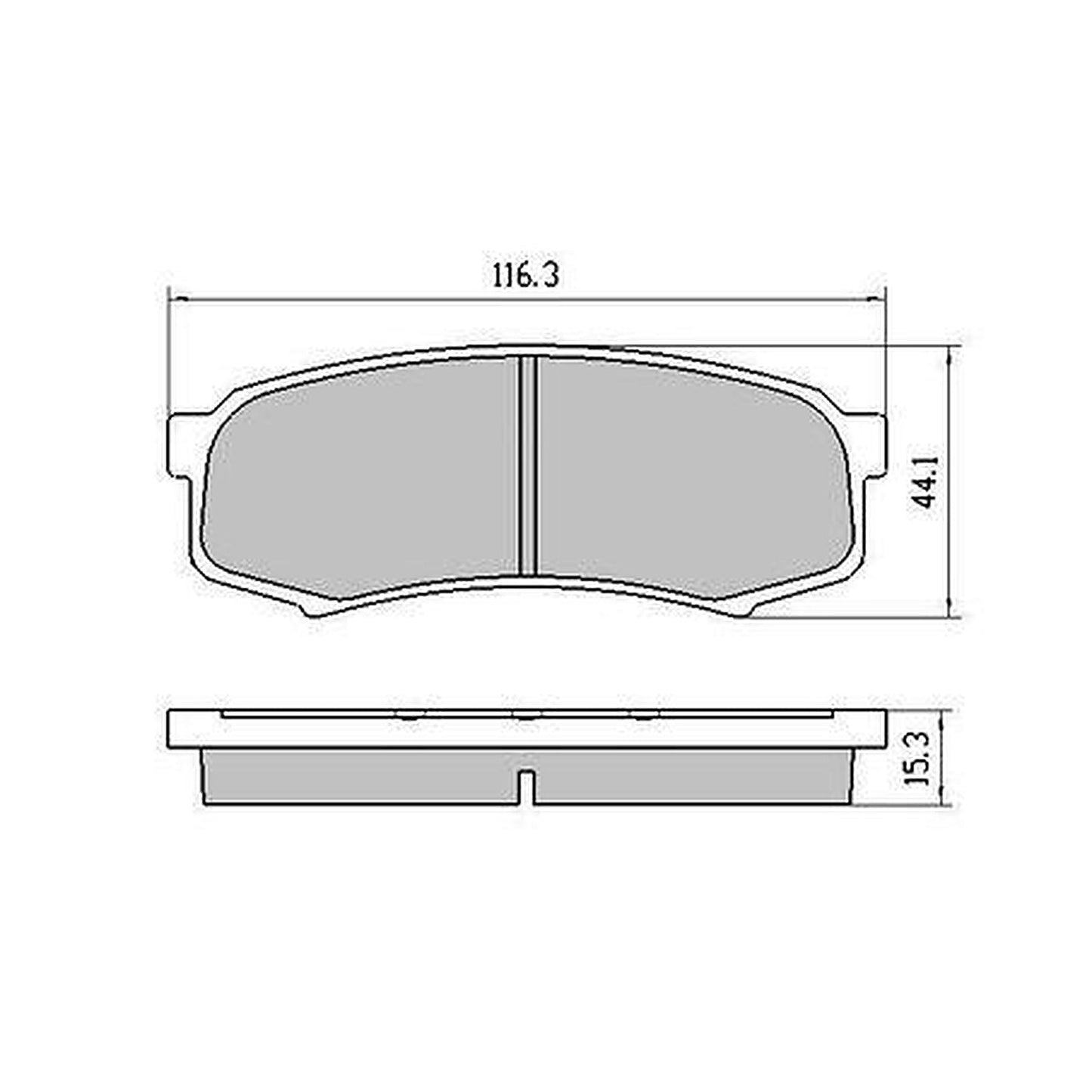 RDA Extreme Heavy Duty Brake Pad Set Rear RDX1200SM