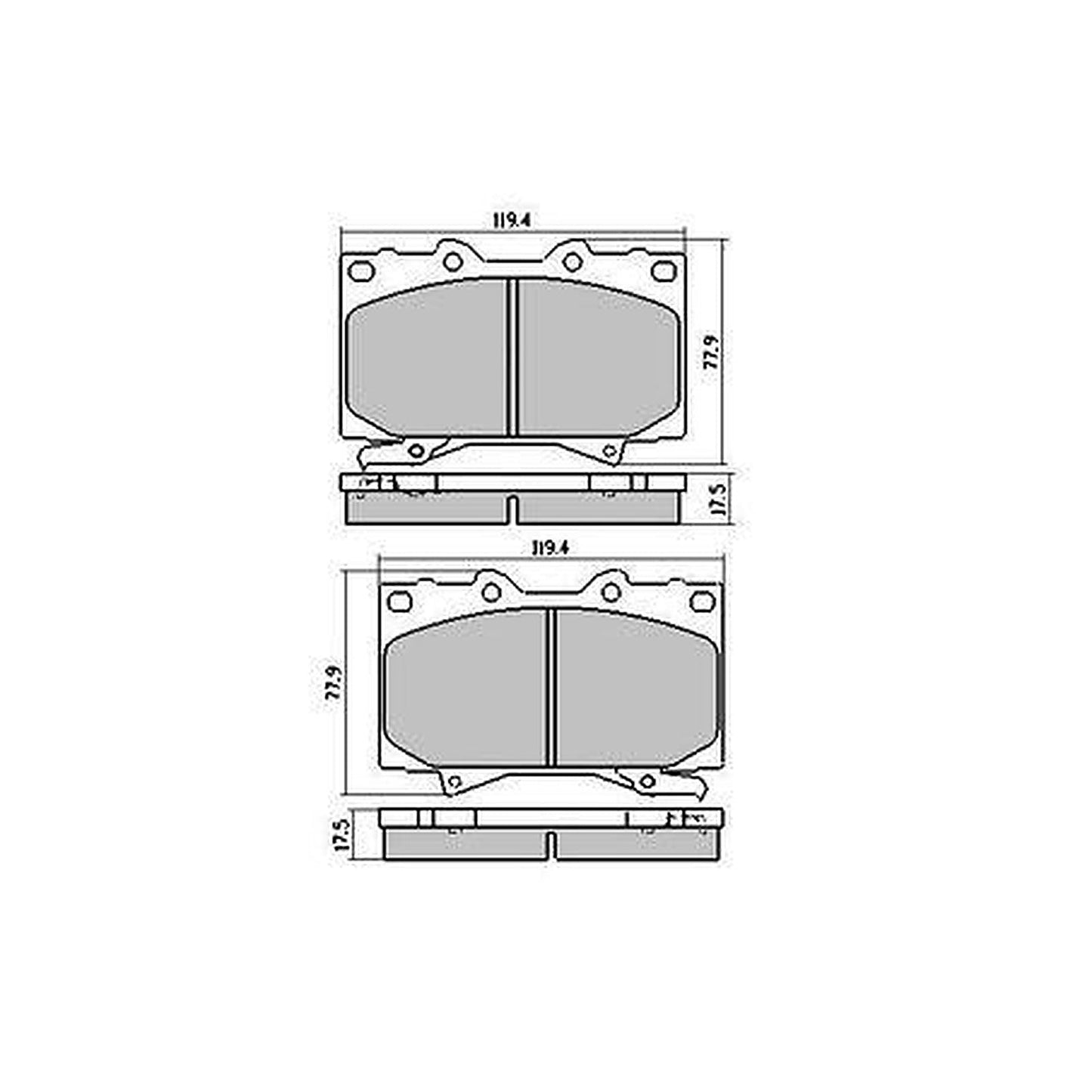 RDA Extreme Heavy Duty Brake Pad Set Front RDX1365SM