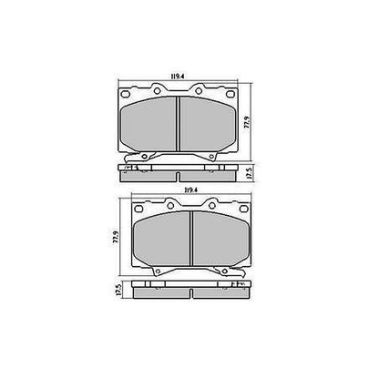 RDA Extreme Heavy Duty Brake Pad Set Front RDX1365SM