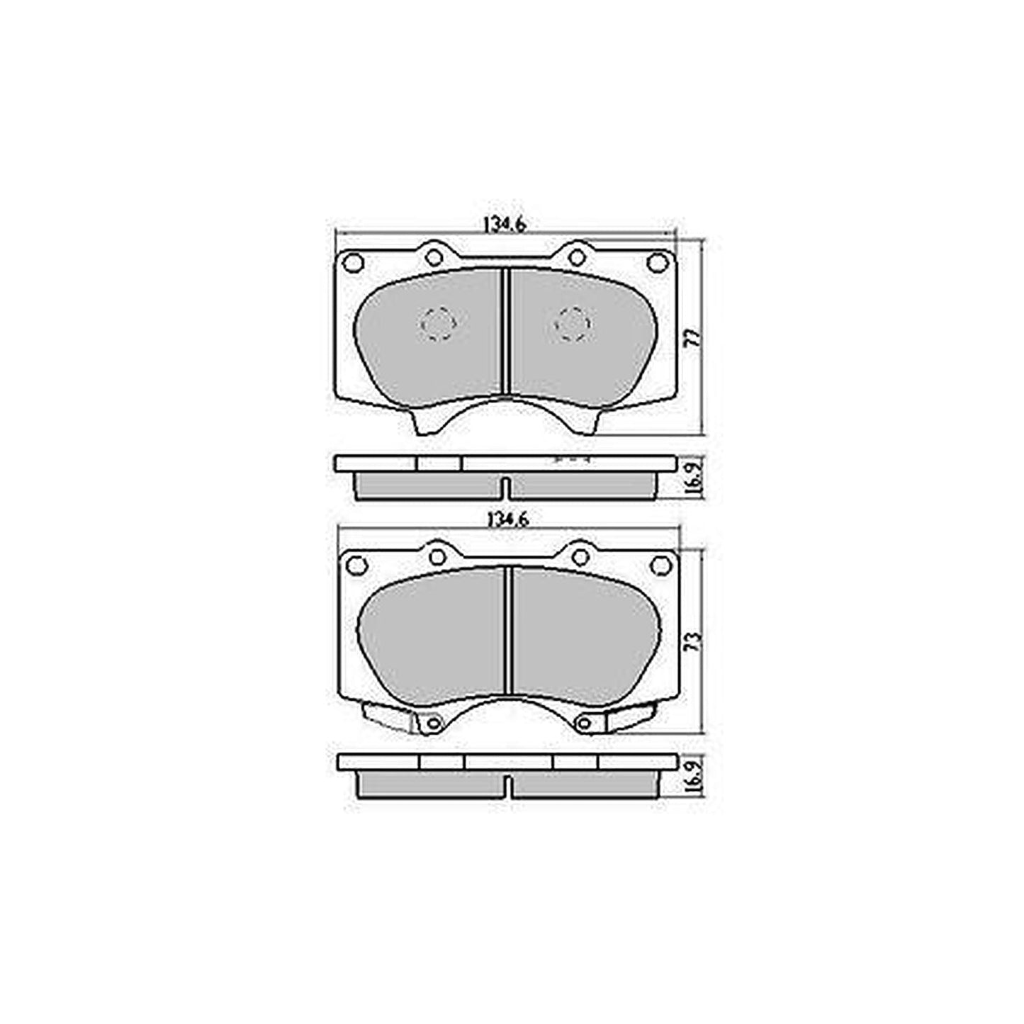RDA Extreme Heavy Duty Brake Pad Set Front RDX1482SM