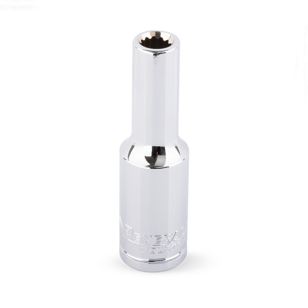 Renegade Industrial 8mm x 1/2" Drive Metric 12 Point Deep Socket - RI12001DP