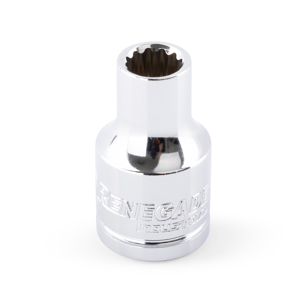Renegade Industrial 9mm x 1/2" Drive Metric 12 Point Standard Socket - RI12002