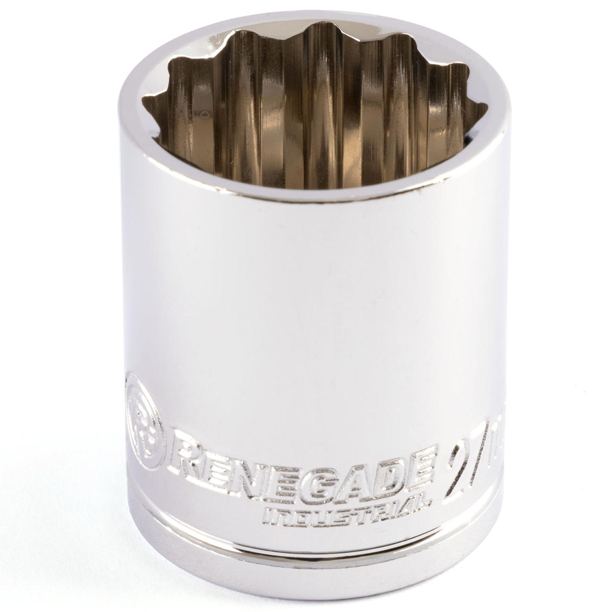 Renegade Industrial 27mm x 1/2" Drive Metric 12 Point Standard Socket - RI12020
