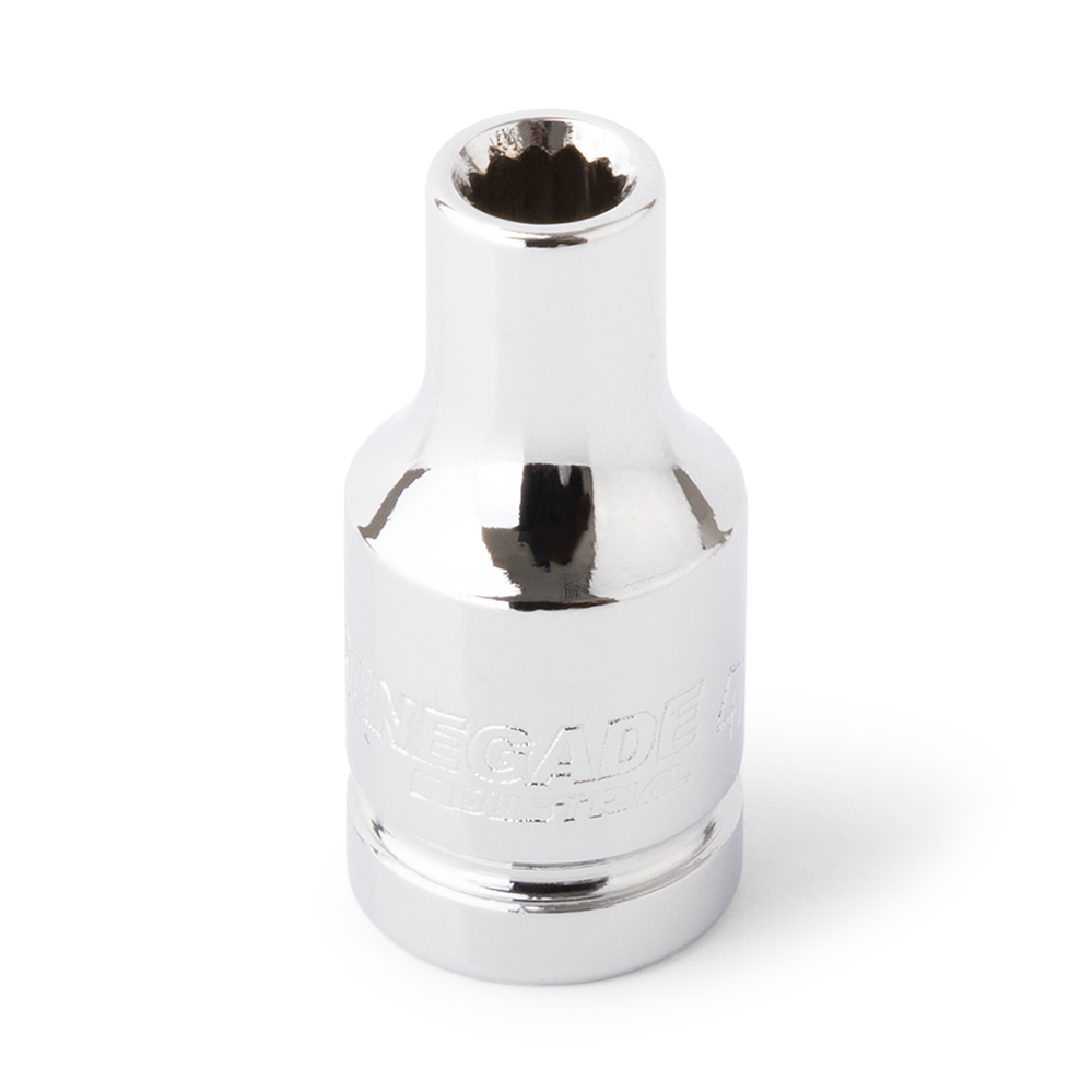 Renegade Industrial 4mm x 1/4" Drive Metric 12 Point Standard Socket - RI14001