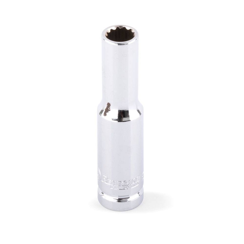 Renegade Industrial 6mm x 1/4" Drive Metric 12 Point Deep Socket - RI14003DP