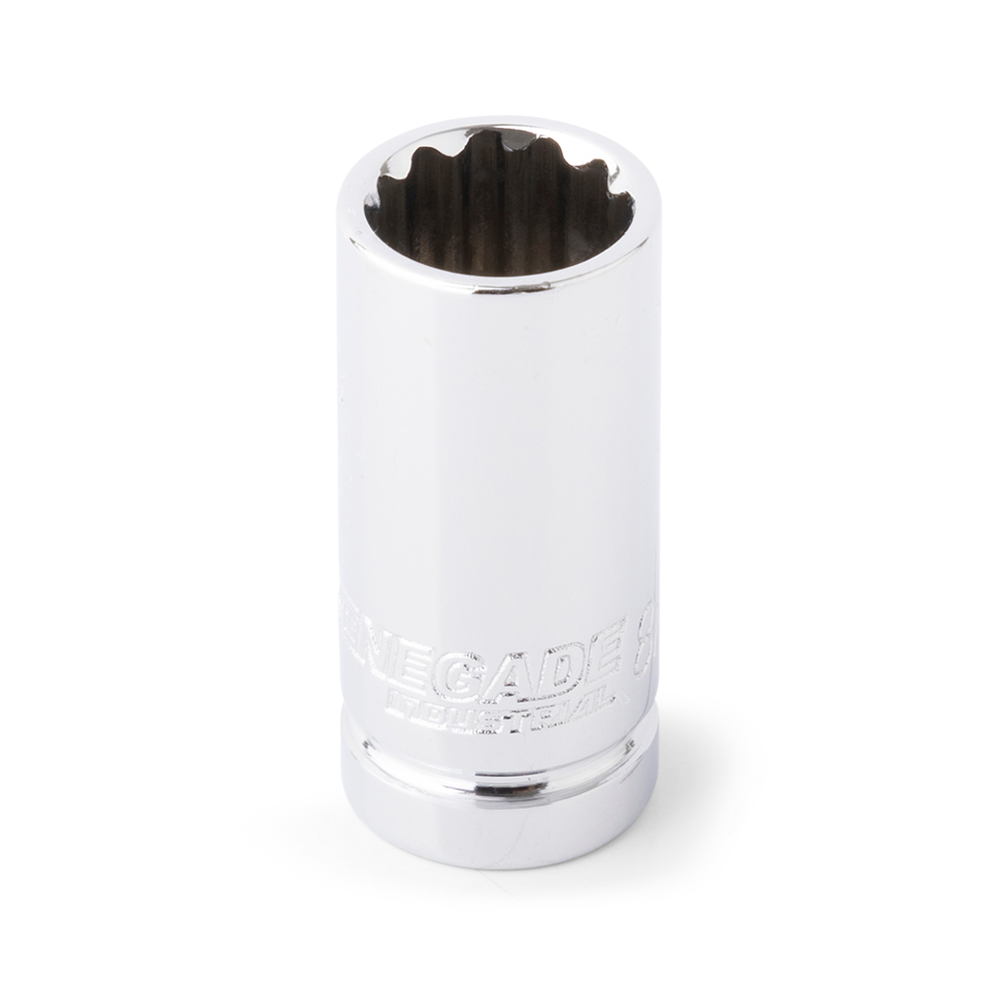 Renegade Industrial 9mm x 1/4" Drive Metric 12 Point Standard Socket - RI14006