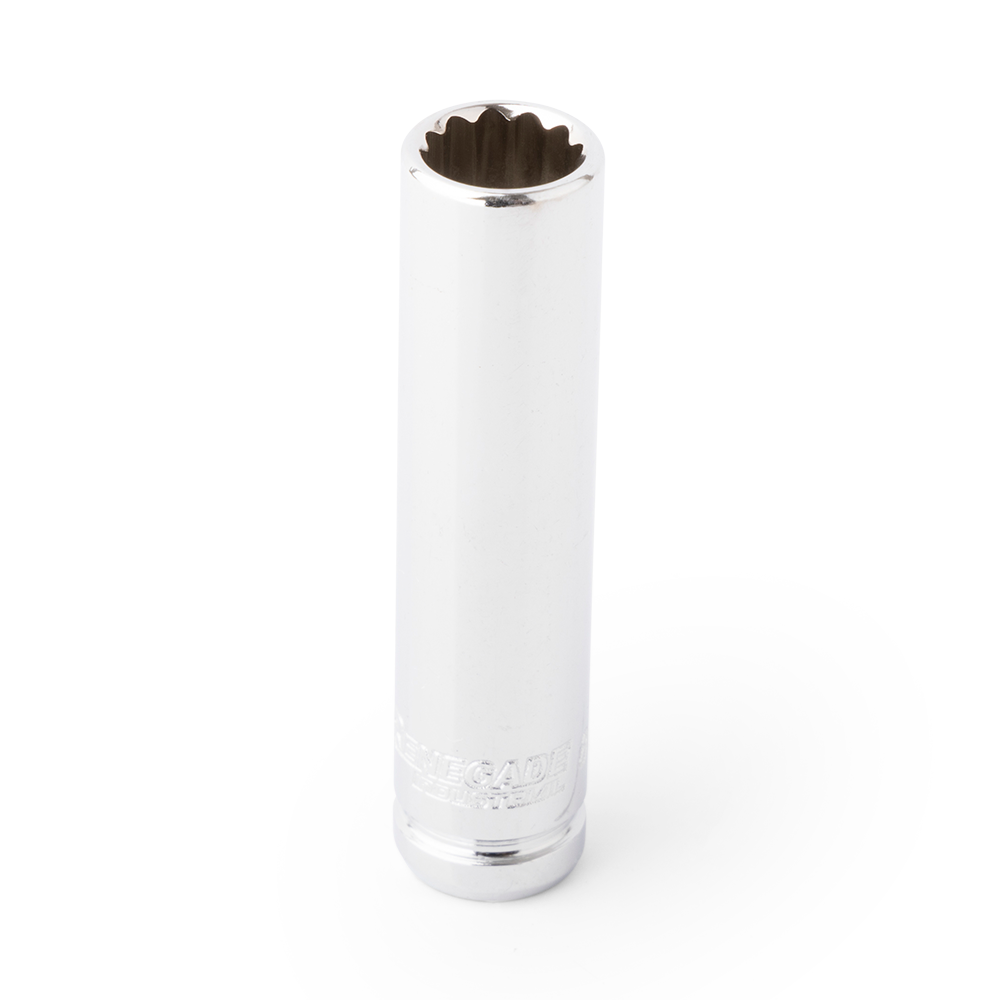 Renegade Industrial 8mm x 1/4" Drive Metric 12 Point Deep Socket - RI14005DP