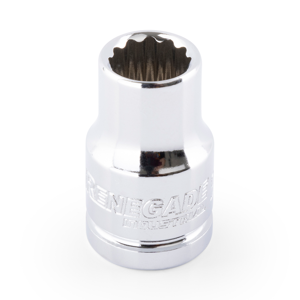 Renegade Industrial 9mm x 3/8" Drive Metric 12 Point Standard Socket - RI38004