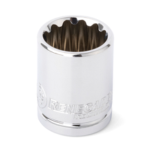 Renegade Industrial 15mm x 3/8" Drive Metric 12 Point Standard Socket - RI38010