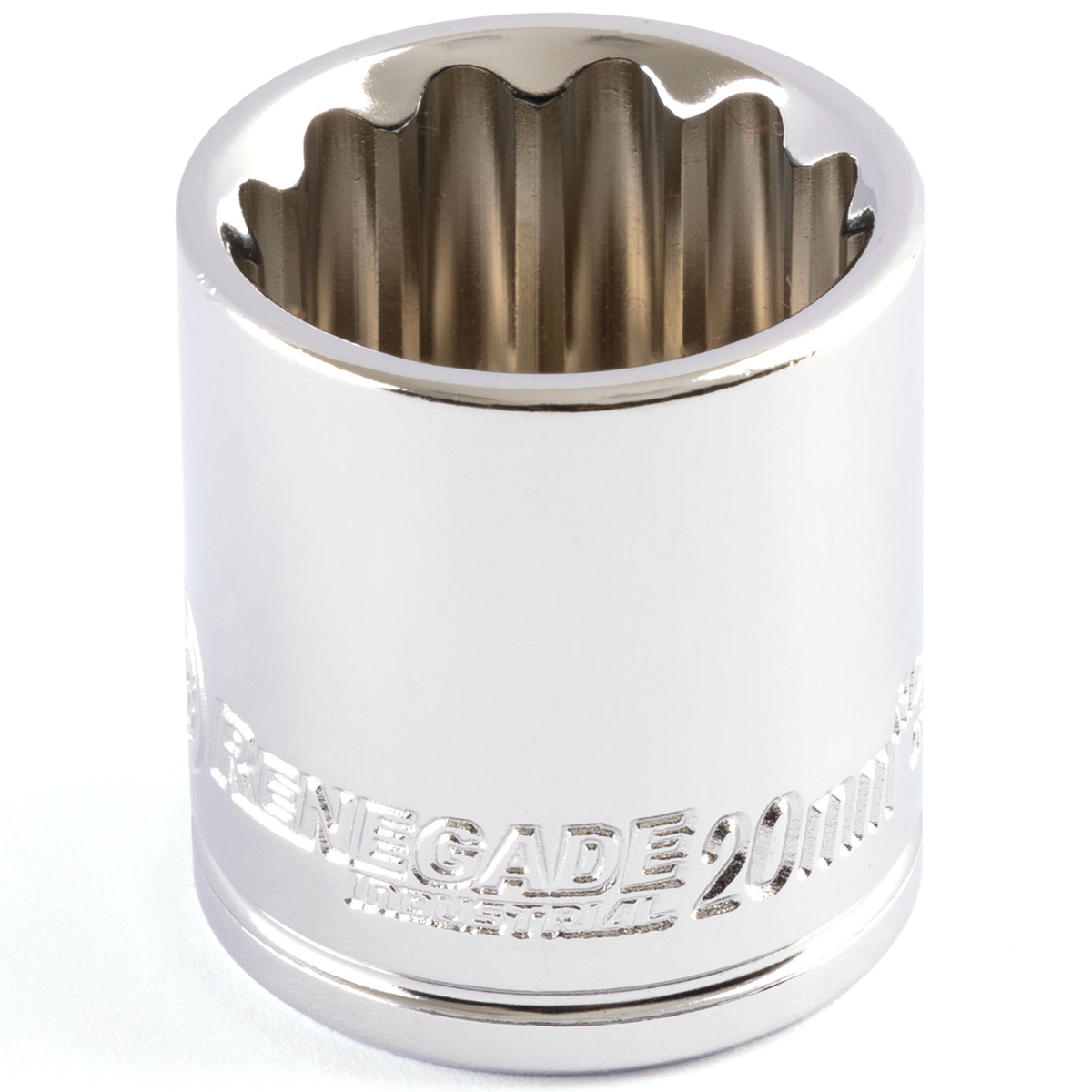 Renegade Industrial 20mm x 3/8" Drive Metric 12 Point Standard Socket - RI38015