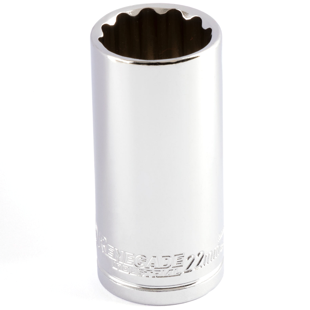 Renegade Industrial 22mm x 3/8" Drive Metric 12 Point Deep Socket - RI38017DP