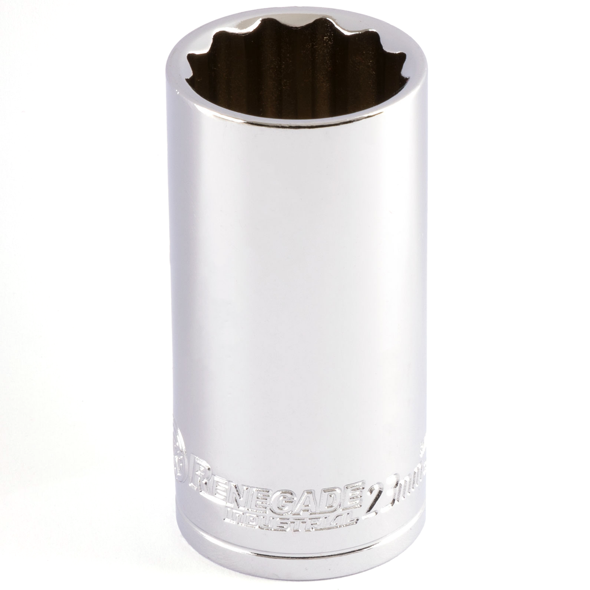 Renegade Industrial 23mm x 3/8" Drive Metric 12 Point Deep Socket - RI38018DP