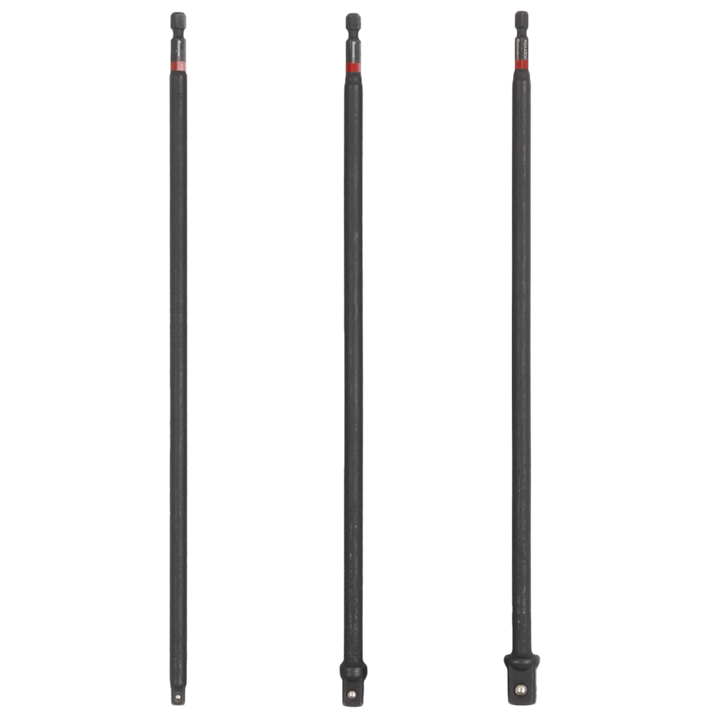 Renegade Industrial 3 Piece 1/4", 3/8" & 1/2" 300mm Socket Adaptor Set - RI3SA300