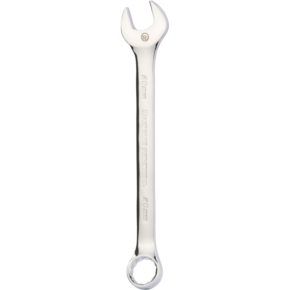 Renegade Industrial 20mm Polished Chrome Metric Combination Spanner - RICS20M