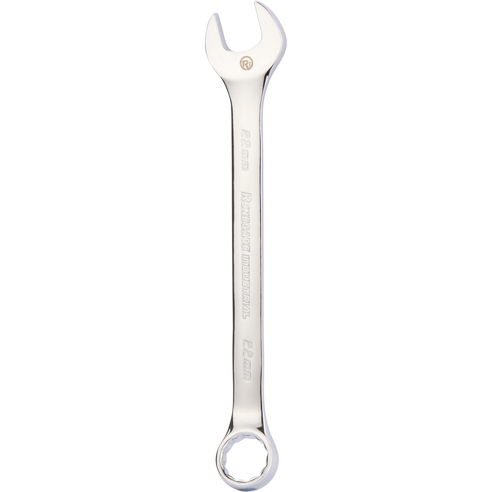 Renegade Industrial 22mm Polished Chrome Metric Combination Spanner - RICS22M
